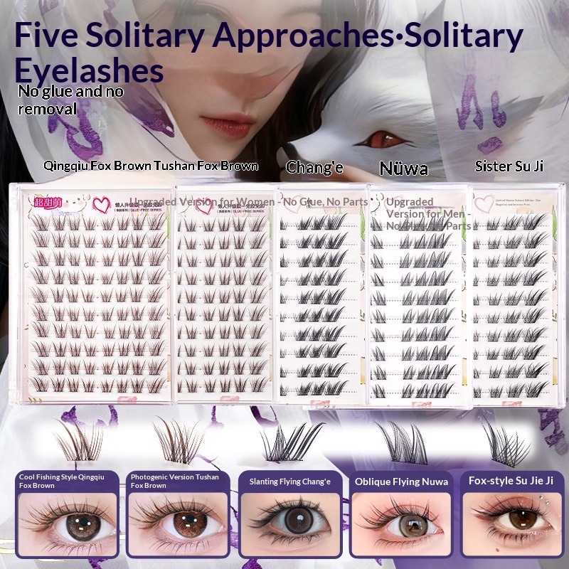 Eyelash Extension Fox Eye - Tutkalsız Tilki Gözü Takma Kirpikler Çin