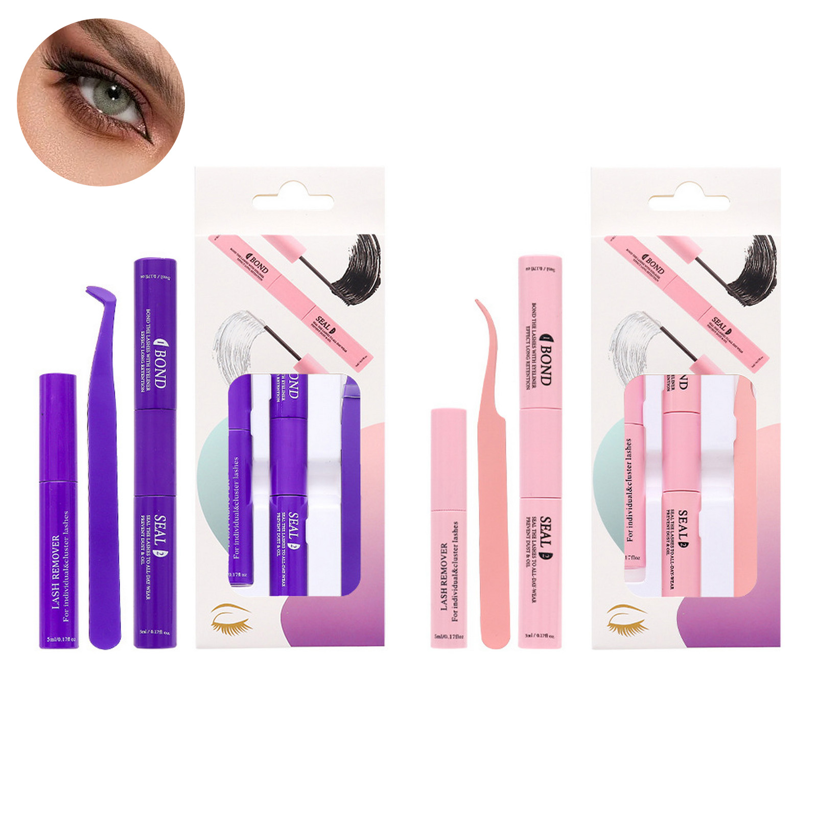 Sensitive Lash Glue - Profesyonel Kirpik Uzatma Yapıştırıcısı Çıkarma Penseti,