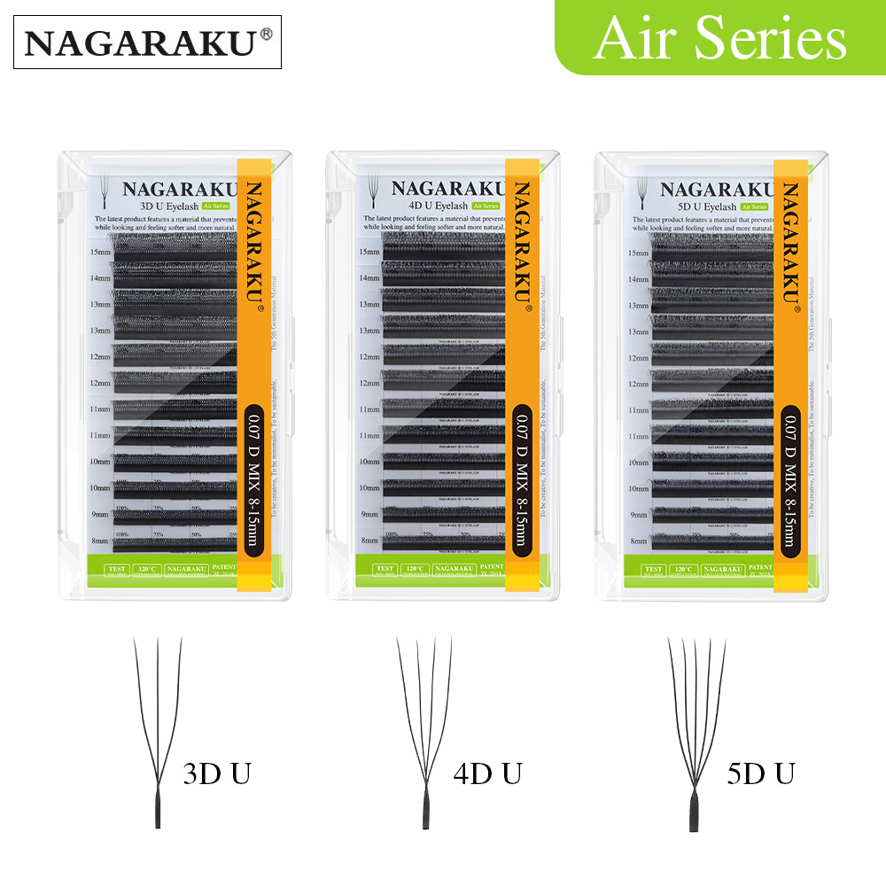 Eyelash Extension Course - NAGARAKU U Şekli 3D/4D/5D Yumuşak Işık