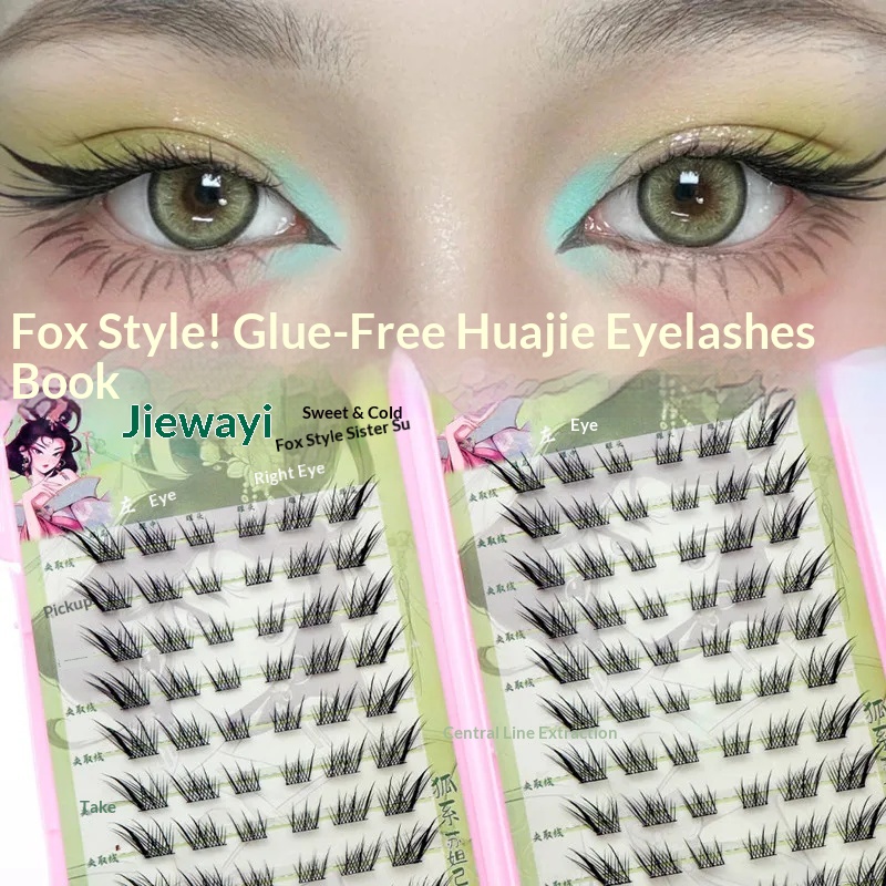 Eyelash Extension Fox Eye - Hacimli Tutkalsız Kendinden Yapışkanlı Takma Kirpikler