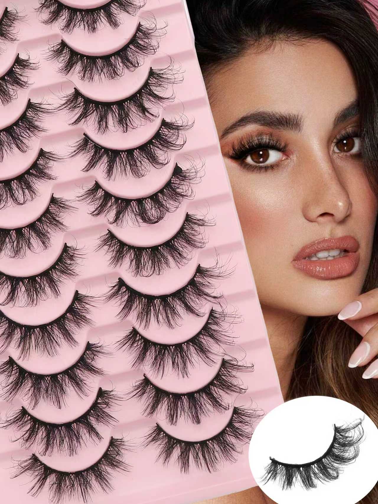 Eyelash Extension Natural - Fox Eye D Kıvrımlı Takma Kirpikler,