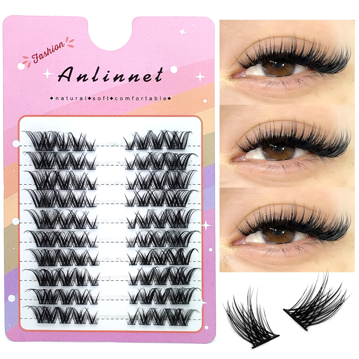 Fox False Eyelashes 1 box 80 B - Eyelash Extension Fox Eye incelemesi ve fiyatı