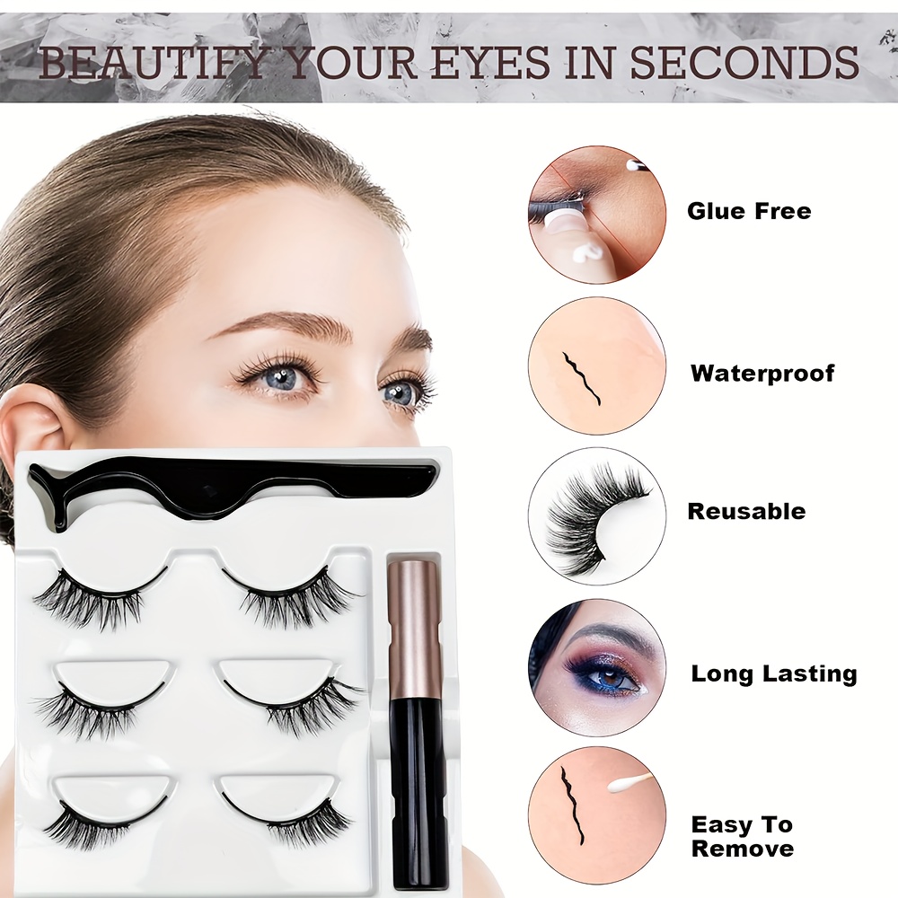 3 çift yarı kalıcı yeniden kul - Eyelash Extension Permanent incelemesi ve fiyatı