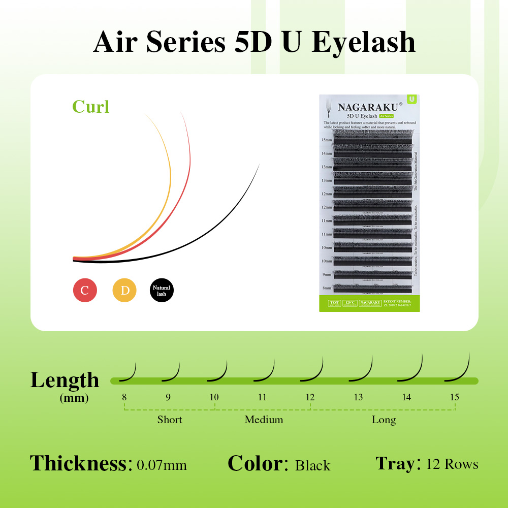 NAGARAKU U Şekli 3D/4D/5D Yumu - Eyelash Extension Course incelemesi ve fiyatı