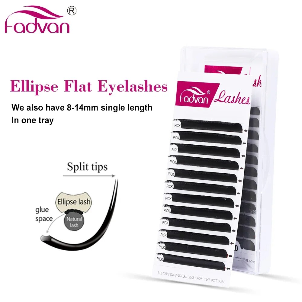 FADVAN Elips Düz C/D Kavisli 8 - Eyelash Extension Permanent incelemesi ve fiyatı